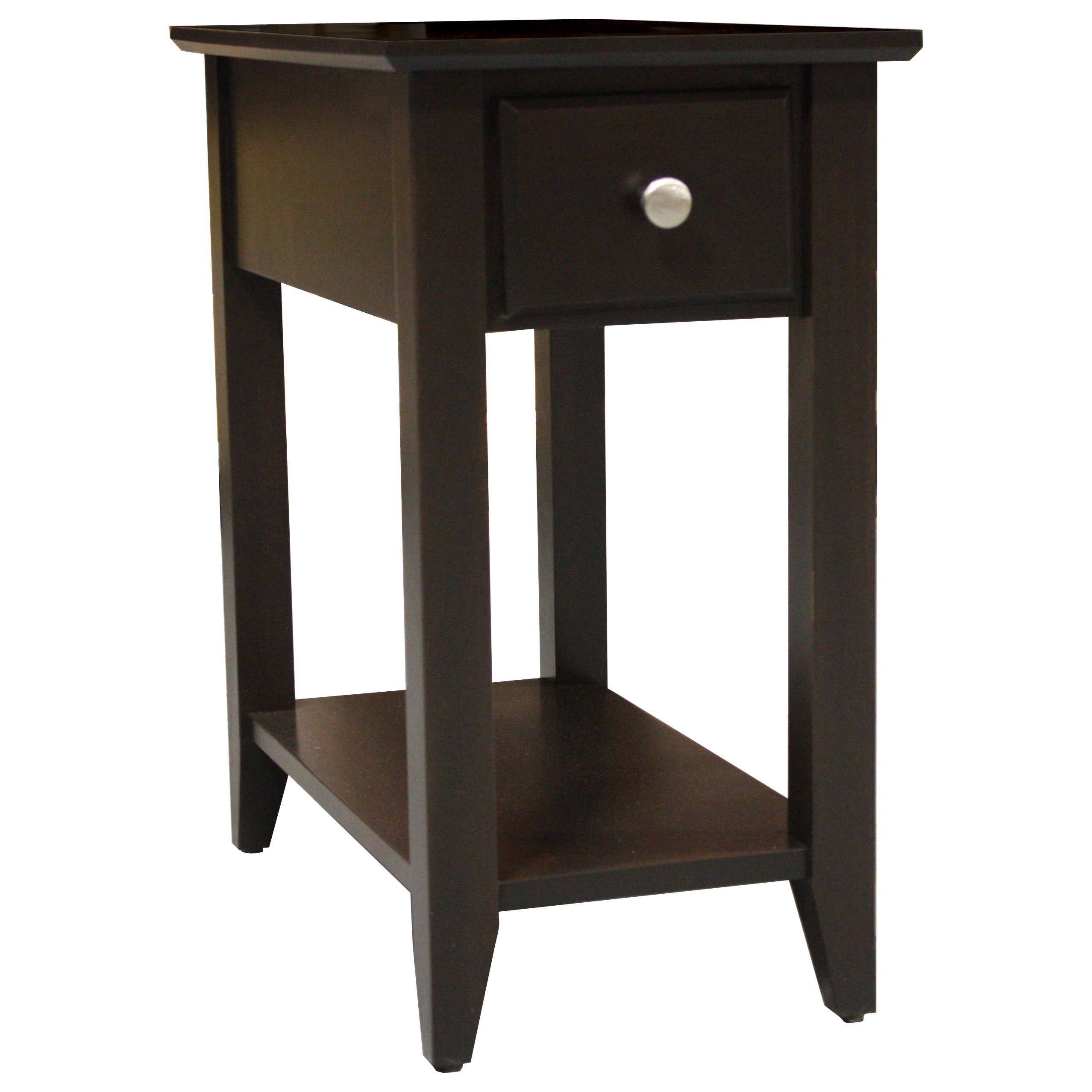 Archbold Furniture Alder Shaker Tables 1 Drawer Chairside Table Sheely's Furniture & Appliance